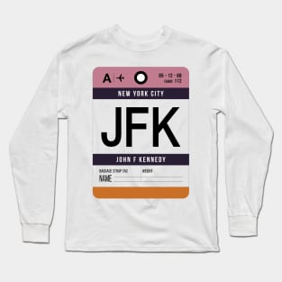 Avgeek Airport code tags - JFK - New York Long Sleeve T-Shirt